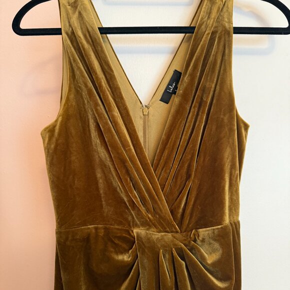 Lulus Beautiful Evenings Olive Green Velvet Twist-Front Maxi Dress - Picture 11 of 14